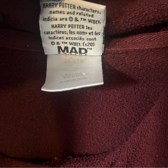 Harry Potter Maroon Burgundy XL Hoodie Women’s - Picture 4 of 4